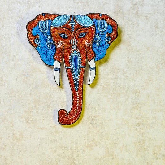 Earthy Textured Elephant Head
