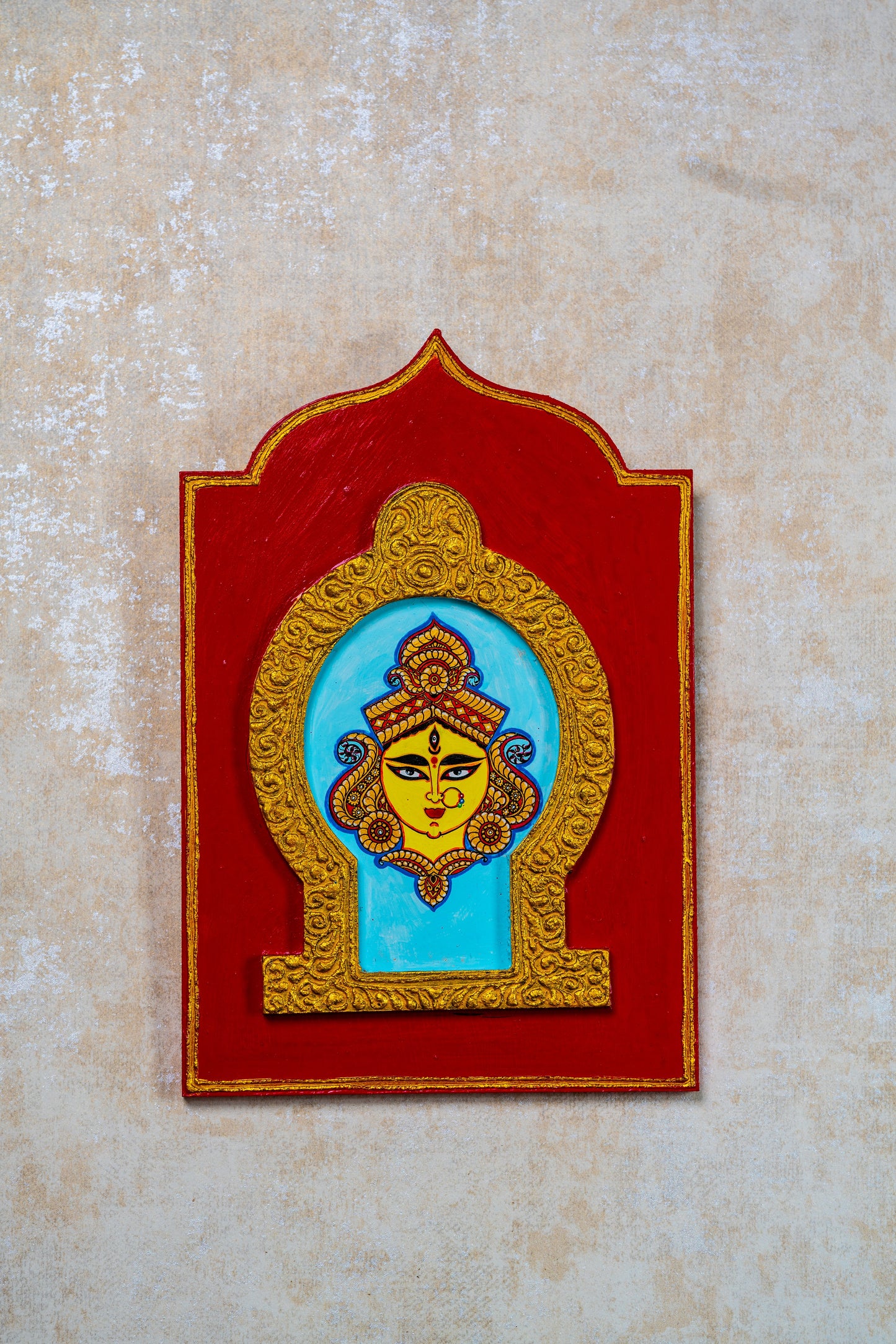 3D Art Maa Durga with Indian frame