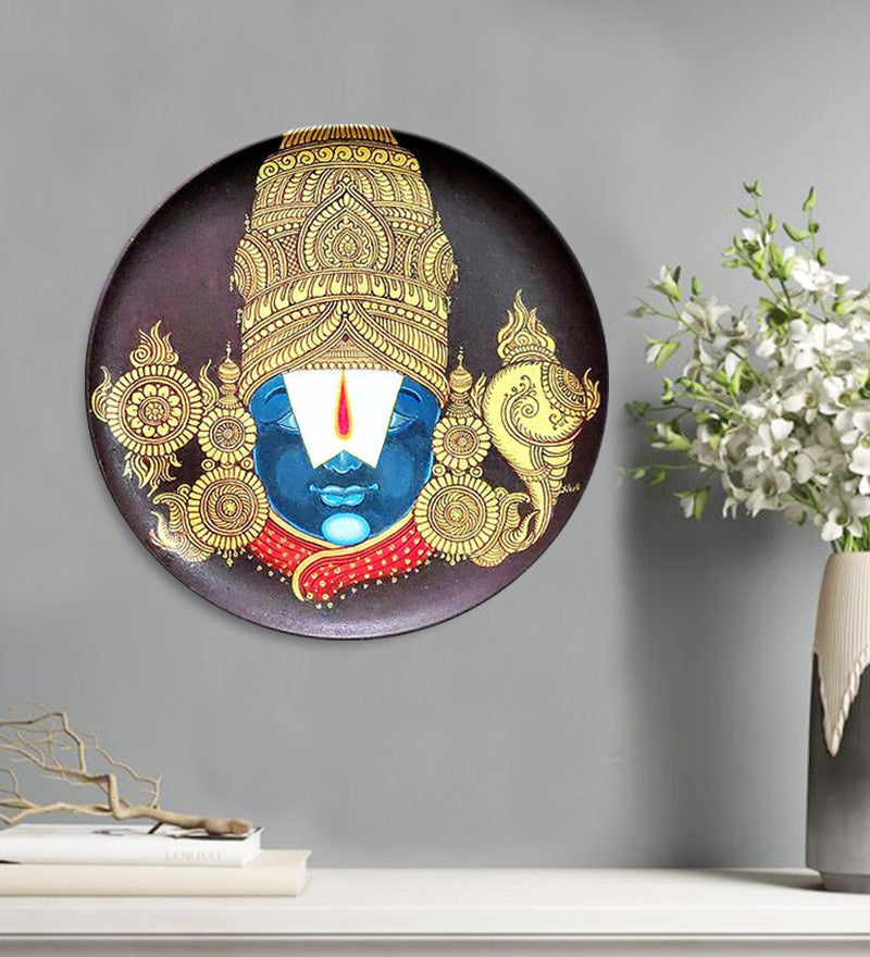 Balaji Handpainted Indian traditional wall plate