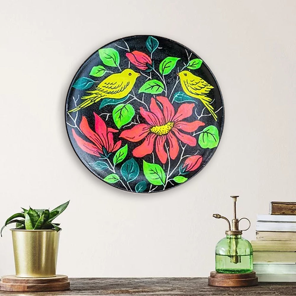 Handpainted Floral Wall Plate | Home Decor | Handpainted